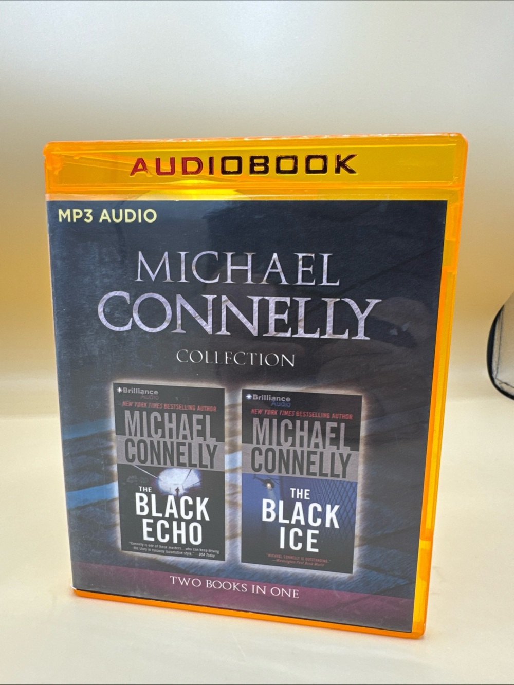 The Black Echo & The Black Ice Michael Connelly AN MP-3 Audio Book CD Bosch